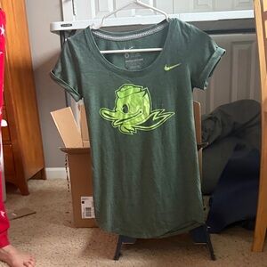 Nike Olive Green Tee with Duck Graphic